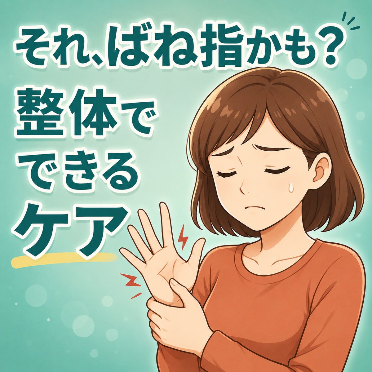 それ、ばね指かも？整体でできるケア