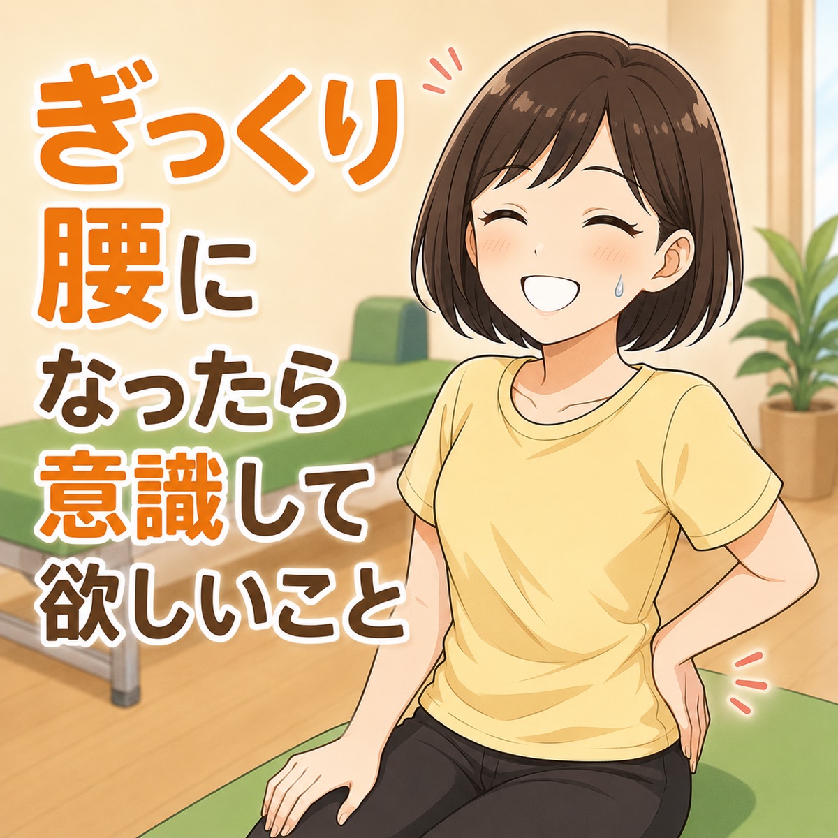 ぎっくり腰になったら意識して欲しいこと ─ 初夏に増える急性腰痛、整体でできること