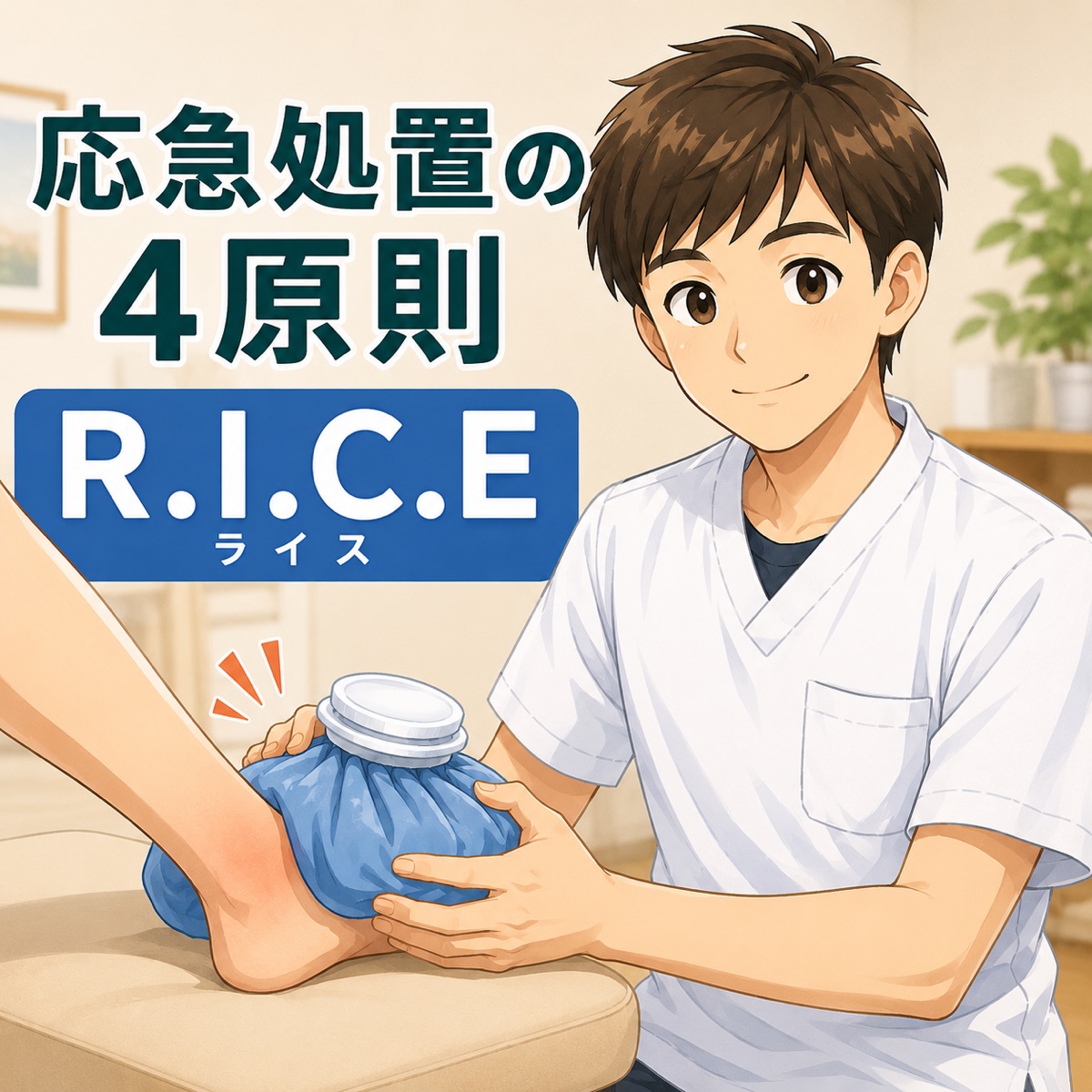 初夏のスポーツシーズンに増える急なケガへ ─ 応急処置の4原則 R.I.C.E.